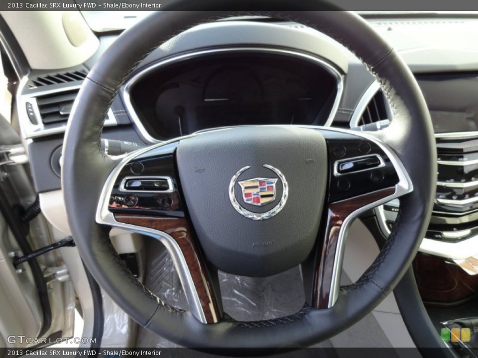 Shale/Ebony Interior Steering Wheel for the 2013 Cadillac SRX Luxury FWD #76307207