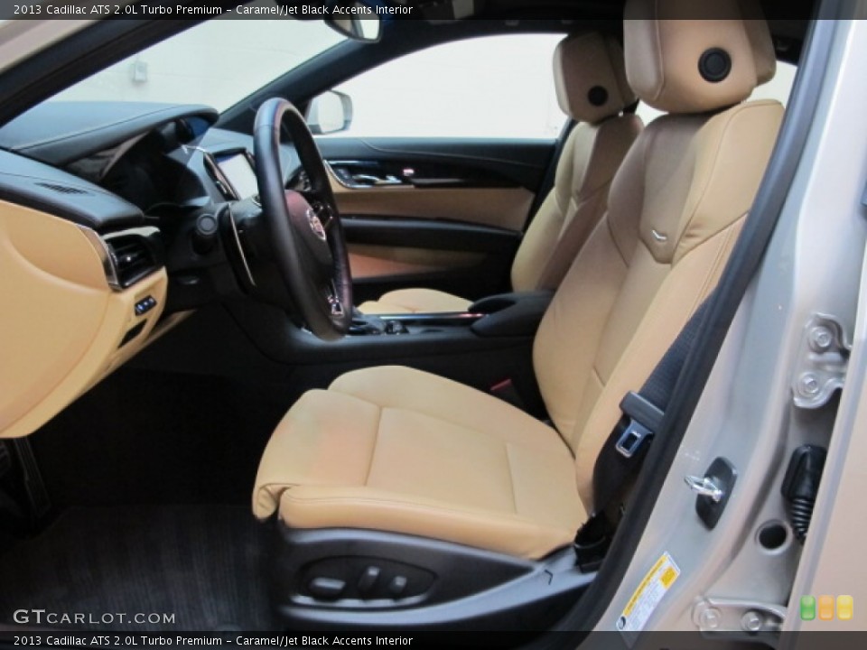 Caramel/Jet Black Accents Interior Front Seat for the 2013 Cadillac ATS 2.0L Turbo Premium #76307372