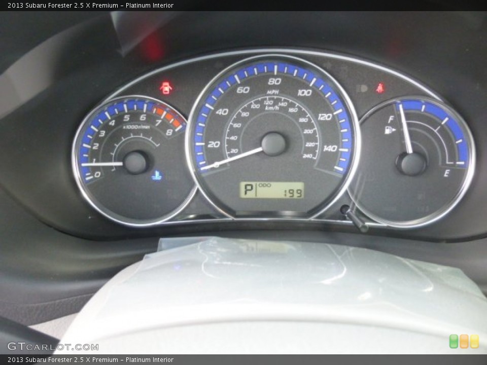 Platinum Interior Gauges for the 2013 Subaru Forester 2.5 X Premium #76307387