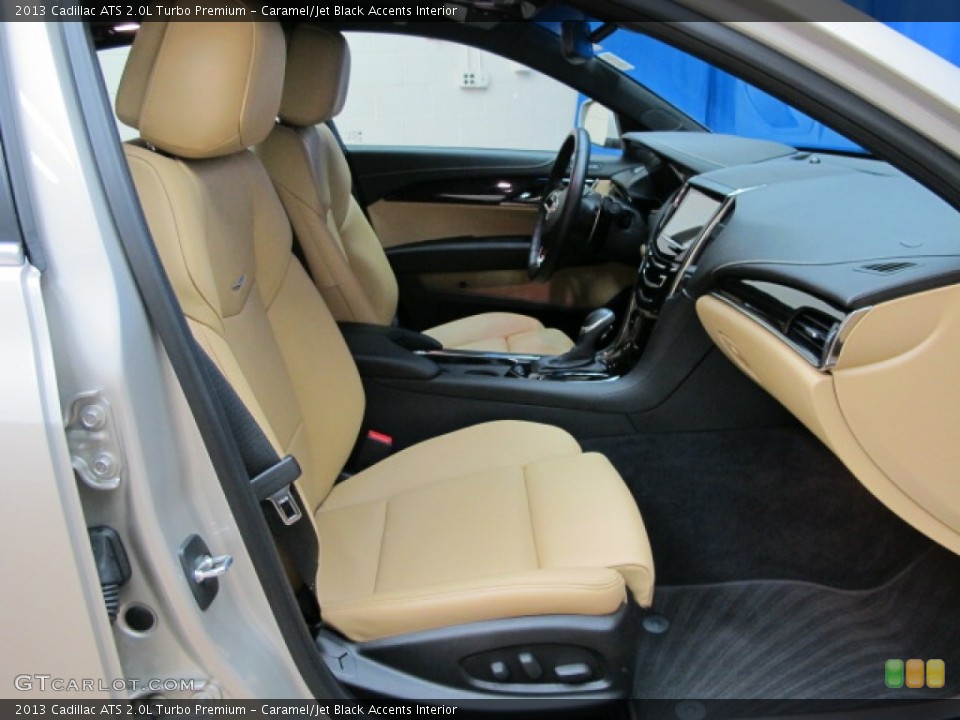 Caramel/Jet Black Accents Interior Front Seat for the 2013 Cadillac ATS 2.0L Turbo Premium #76307475