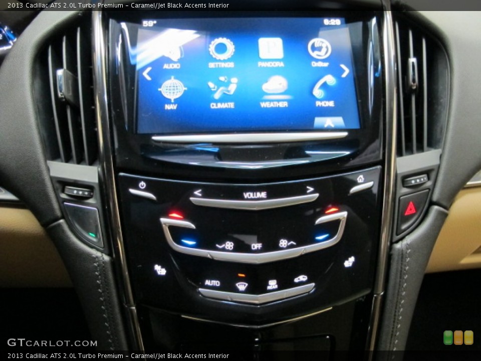 Caramel/Jet Black Accents Interior Controls for the 2013 Cadillac ATS 2.0L Turbo Premium #76307584