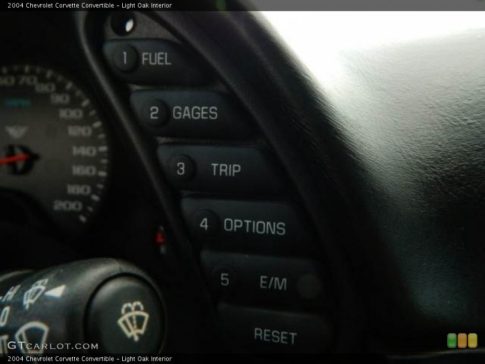 Light Oak Interior Controls for the 2004 Chevrolet Corvette Convertible #76307720