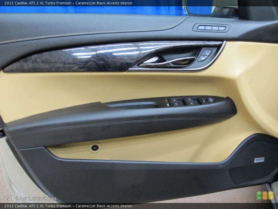 Caramel/Jet Black Accents Interior Door Panel for the 2013 Cadillac ATS 2.0L Turbo Premium #76307783