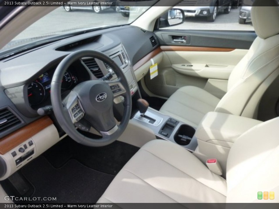 Warm Ivory Leather Interior Photo for the 2013 Subaru Outback 2.5i Limited #76307991