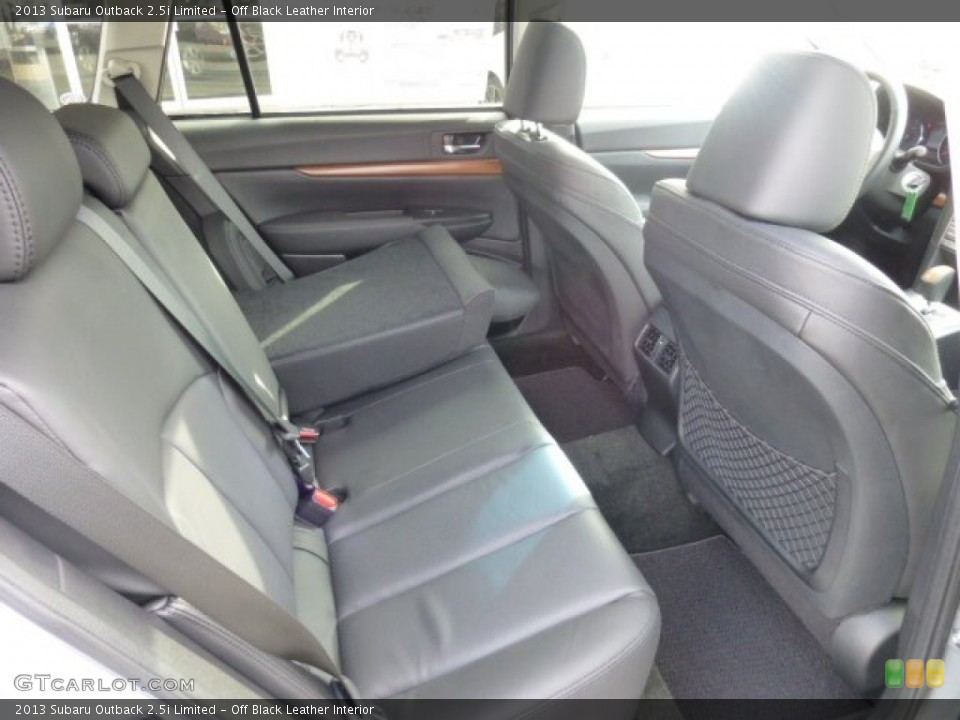 Off Black Leather Interior Rear Seat for the 2013 Subaru Outback 2.5i Limited #76308241