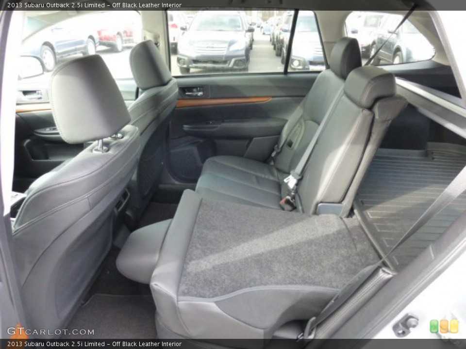 Off Black Leather Interior Rear Seat for the 2013 Subaru Outback 2.5i Limited #76308272