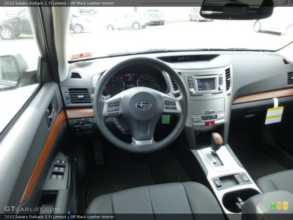 Off Black Leather Interior Dashboard for the 2013 Subaru Outback 2.5i Limited #76308290