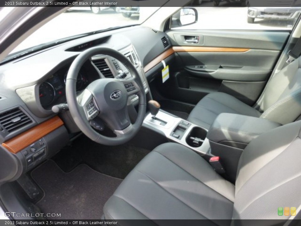 Off Black Leather Interior Prime Interior for the 2013 Subaru Outback 2.5i Limited #76308317