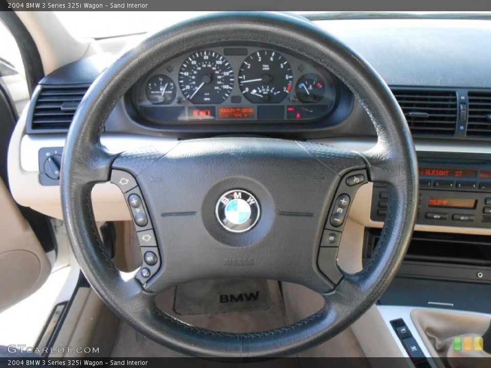 Sand Interior Steering Wheel for the 2004 BMW 3 Series 325i Wagon #76308698