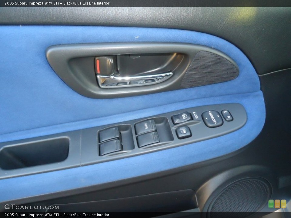 Black/Blue Ecsaine Interior Controls for the 2005 Subaru Impreza WRX STi #76308840