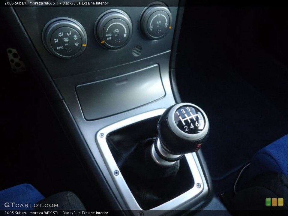 Black/Blue Ecsaine Interior Transmission for the 2005 Subaru Impreza WRX STi #76308937