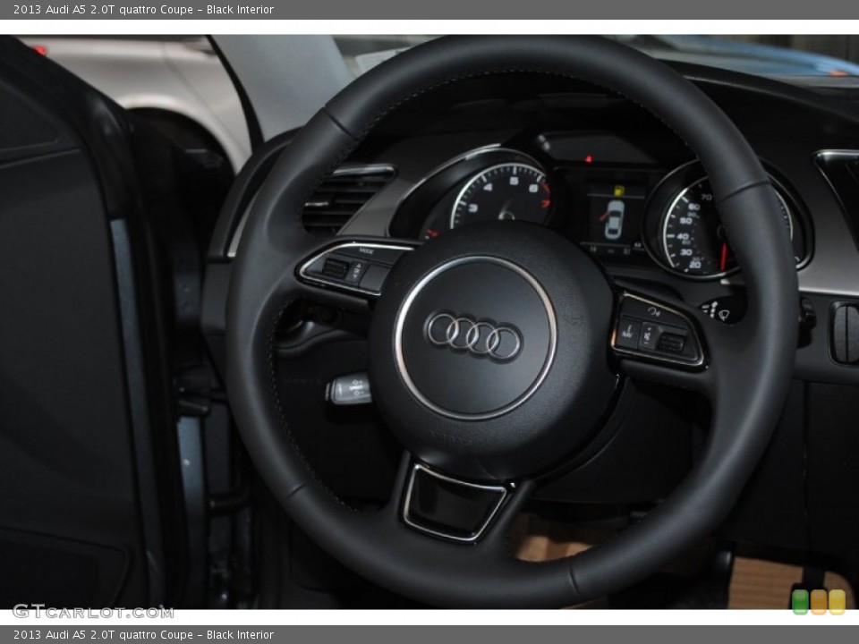 Black Interior Steering Wheel for the 2013 Audi A5 2.0T quattro Coupe #76309161