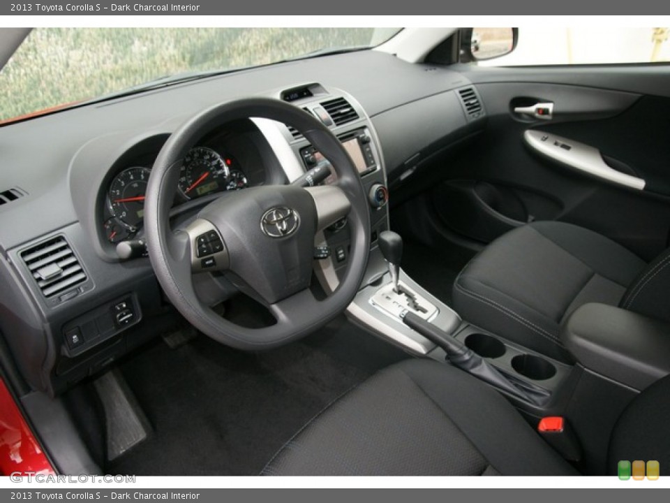 Dark Charcoal Interior Prime Interior for the 2013 Toyota Corolla S #76309989