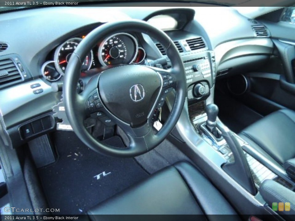 Ebony Black Interior Prime Interior for the 2011 Acura TL 3.5 #76310828