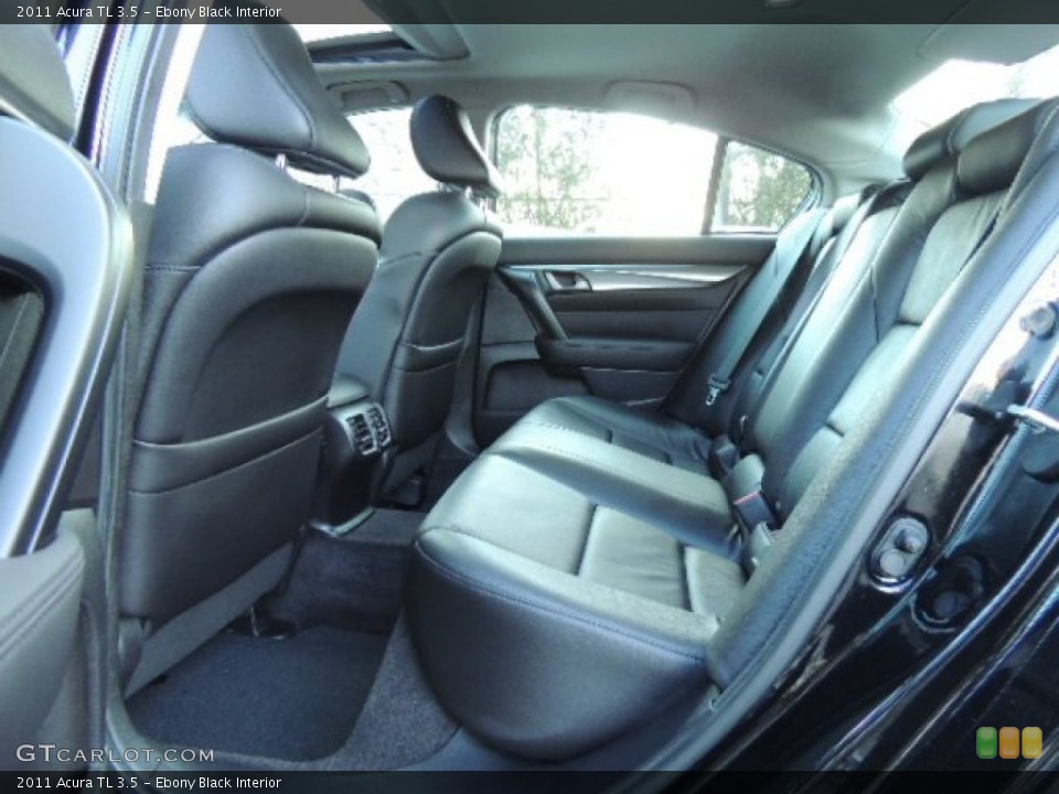 Ebony Black Interior Rear Seat for the 2011 Acura TL 3.5 #76310943
