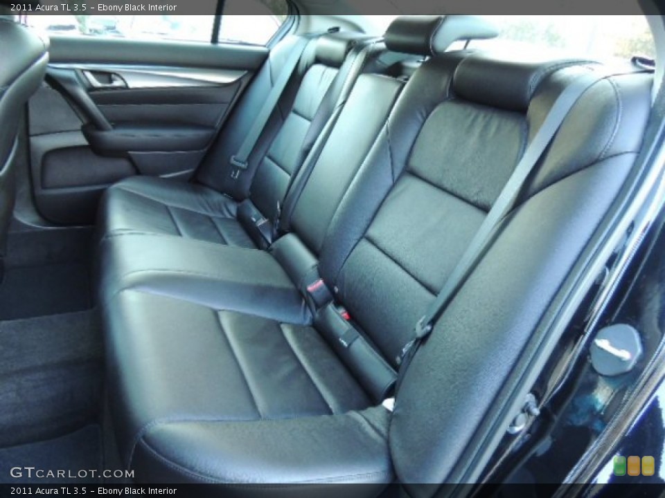 Ebony Black Interior Rear Seat for the 2011 Acura TL 3.5 #76310957