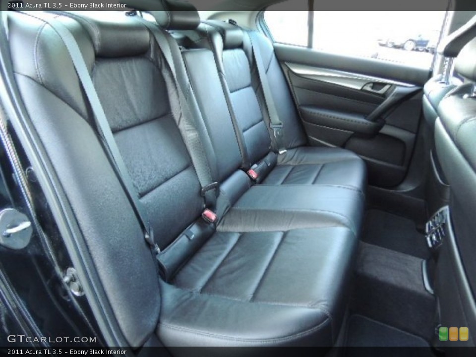 Ebony Black Interior Rear Seat for the 2011 Acura TL 3.5 #76310993