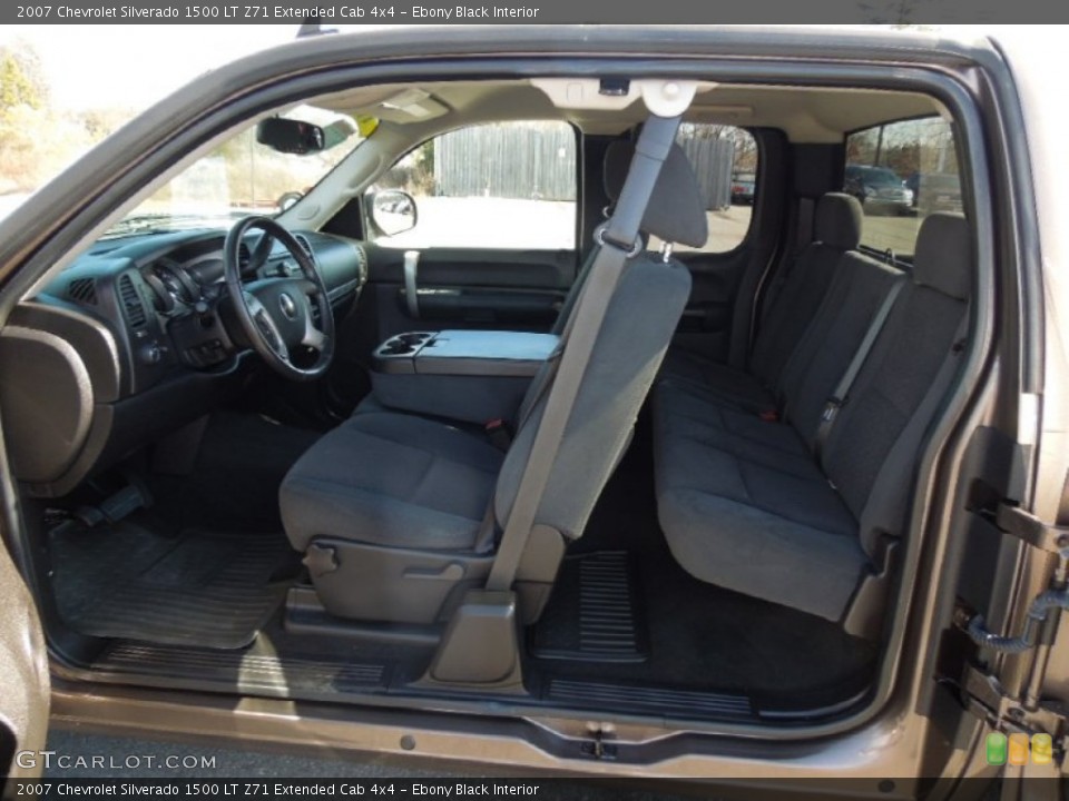 Ebony Black Interior Photo for the 2007 Chevrolet Silverado 1500 LT Z71 Extended Cab 4x4 #76311432