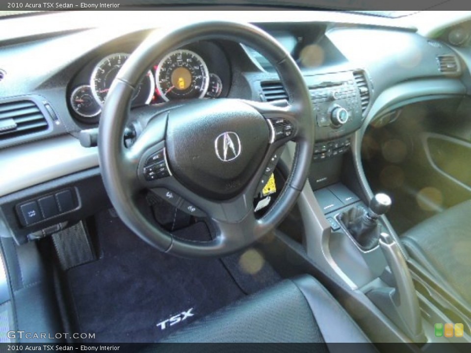 Ebony Interior Prime Interior for the 2010 Acura TSX Sedan #76311693