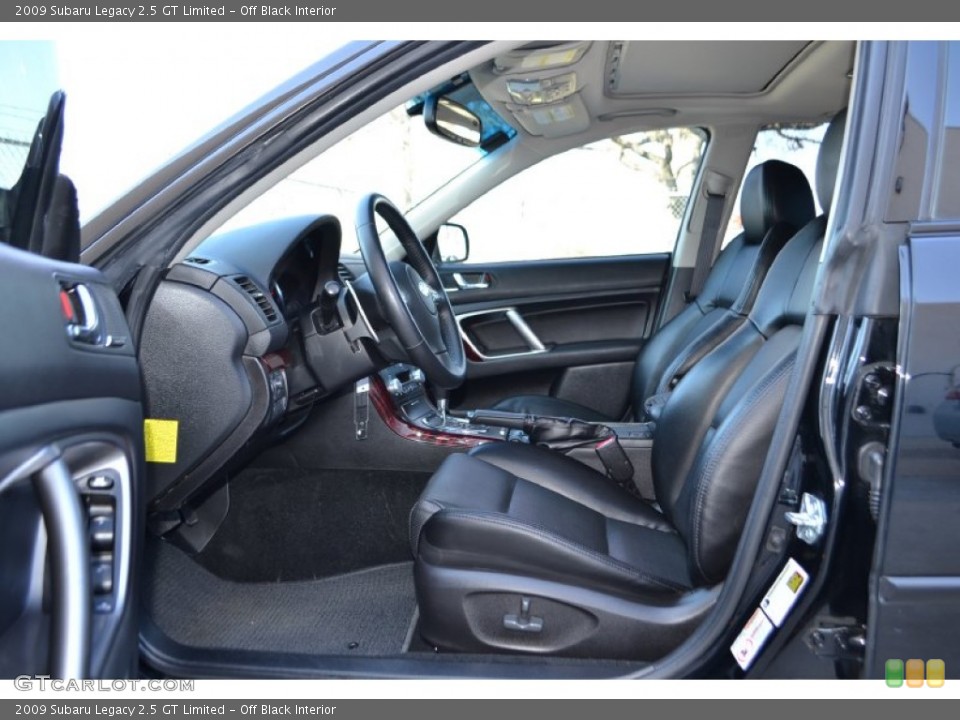 Off Black Interior Photo for the 2009 Subaru Legacy 2.5 GT Limited #76311709