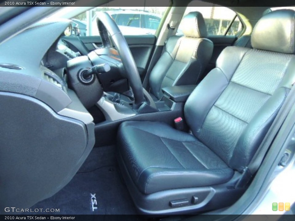 Ebony Interior Front Seat for the 2010 Acura TSX Sedan #76311728