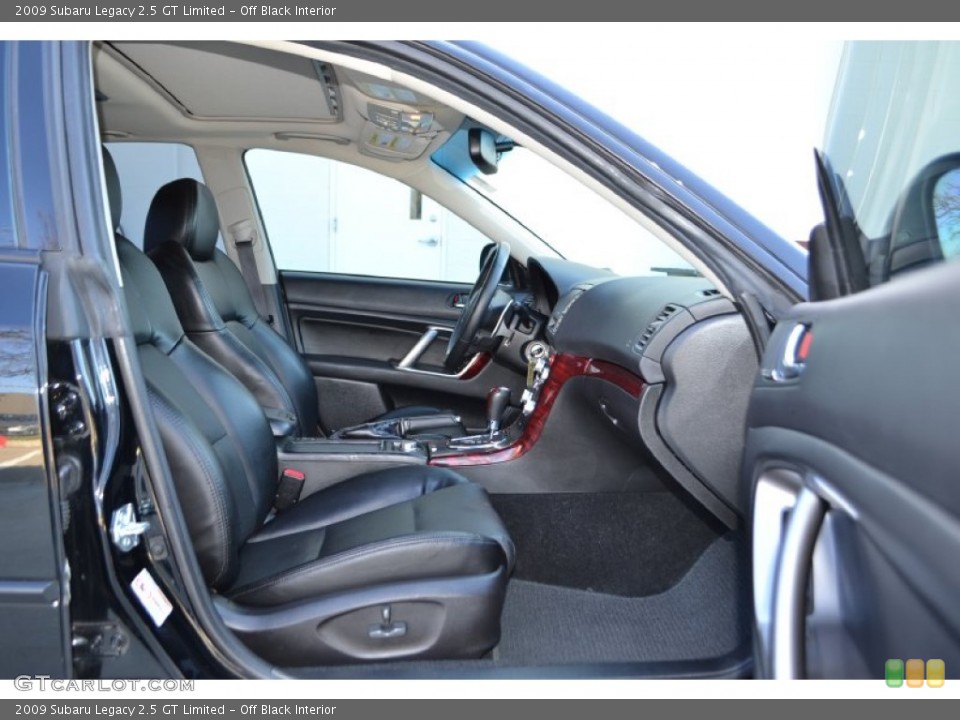 Off Black Interior Photo for the 2009 Subaru Legacy 2.5 GT Limited #76311730