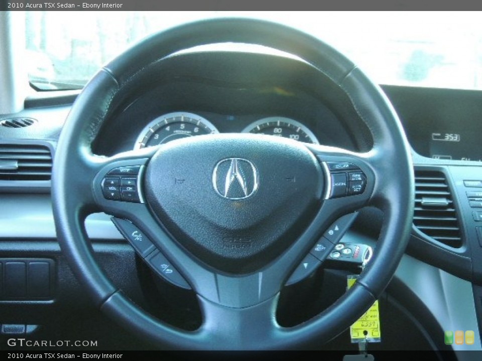 Ebony Interior Steering Wheel for the 2010 Acura TSX Sedan #76311763