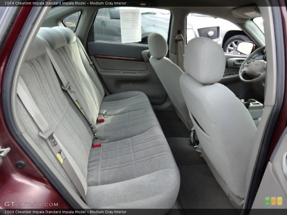 Medium Gray Interior Rear Seat for the 2004 Chevrolet Impala  #76311772