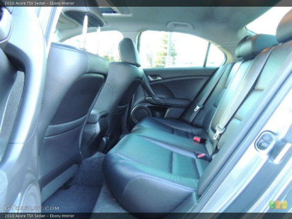 Ebony Interior Rear Seat for the 2010 Acura TSX Sedan #76311830