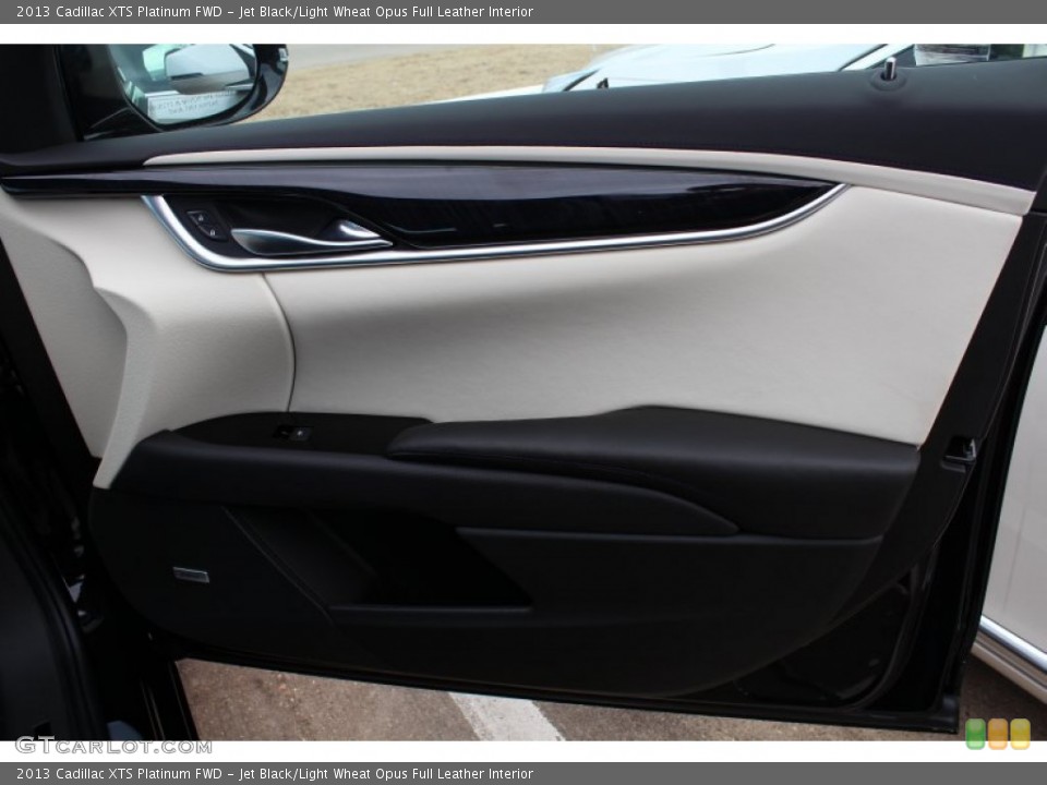Jet Black/Light Wheat Opus Full Leather Interior Door Panel for the 2013 Cadillac XTS Platinum FWD #76313756
