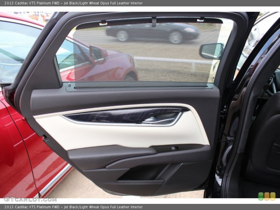 Jet Black/Light Wheat Opus Full Leather Interior Door Panel for the 2013 Cadillac XTS Platinum FWD #76313790
