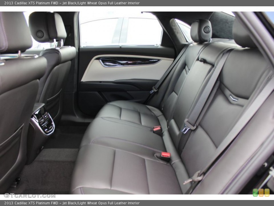 Jet Black/Light Wheat Opus Full Leather Interior Rear Seat for the 2013 Cadillac XTS Platinum FWD #76313805