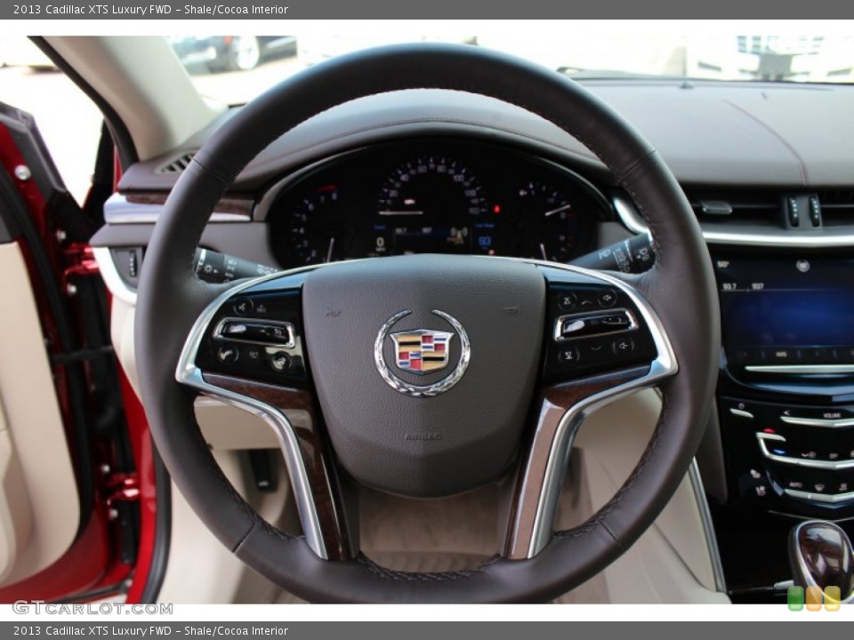 Shale/Cocoa Interior Steering Wheel for the 2013 Cadillac XTS Luxury FWD #76314150