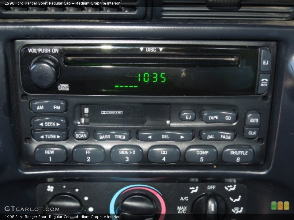 Medium Graphite Interior Audio System for the 1998 Ford Ranger Sport Regular Cab #76314491