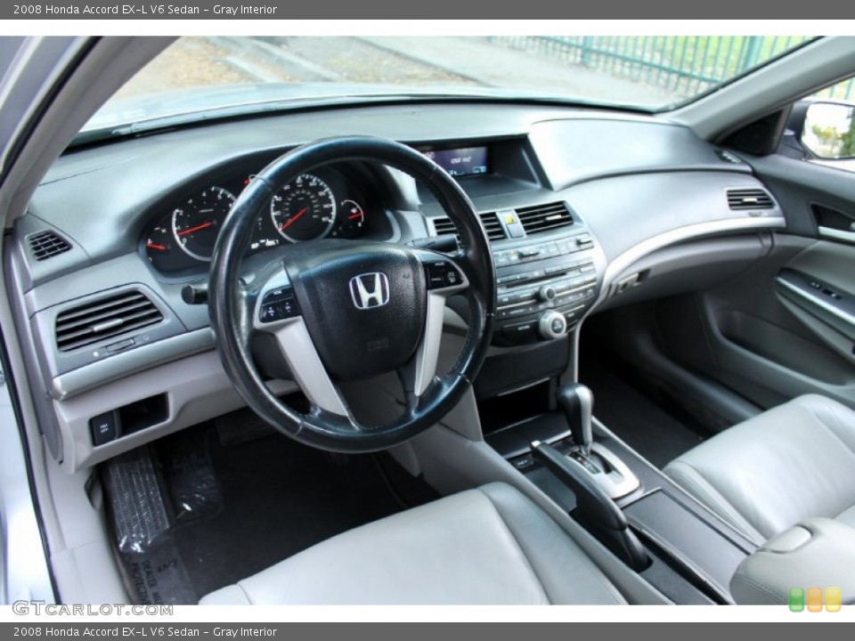 Gray Interior Prime Interior for the 2008 Honda Accord EX-L V6 Sedan #76315527