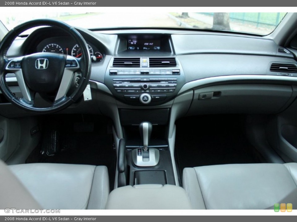 Gray Interior Dashboard for the 2008 Honda Accord EX-L V6 Sedan #76315704