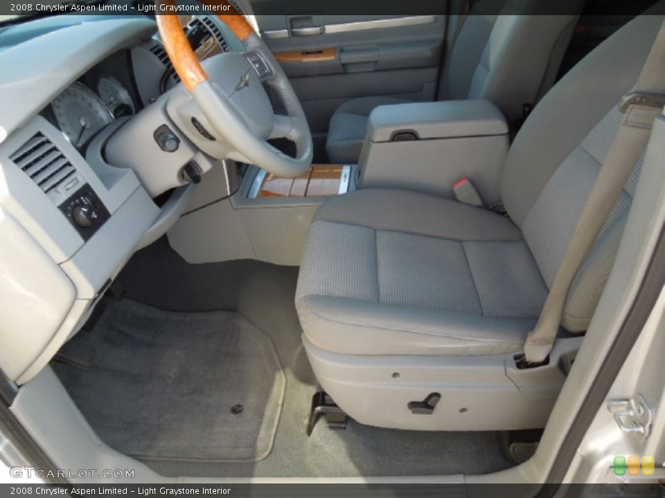 Light Graystone Interior Front Seat for the 2008 Chrysler Aspen Limited #76315854