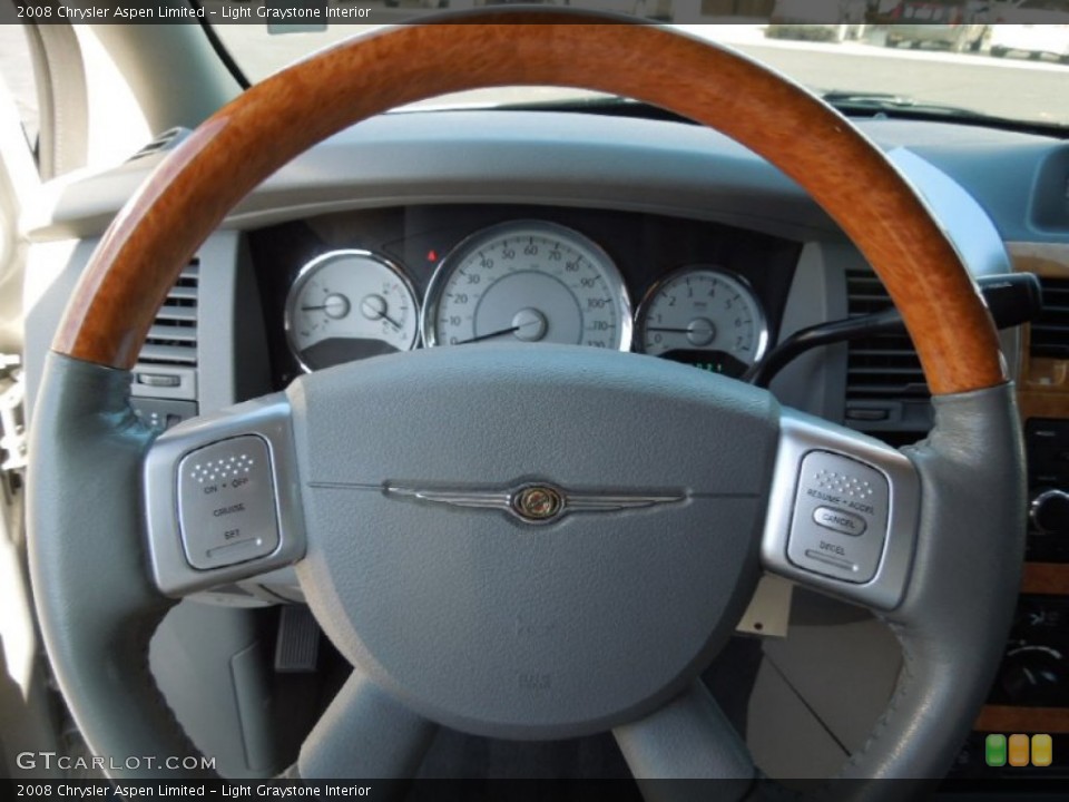 Light Graystone Interior Steering Wheel for the 2008 Chrysler Aspen Limited #76315988