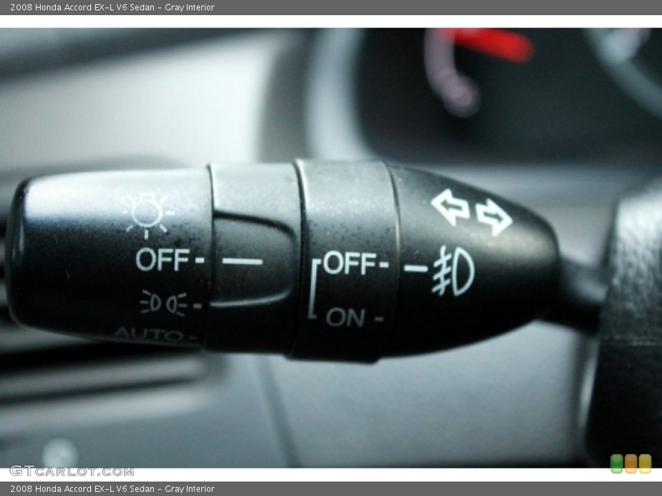 Gray Interior Controls for the 2008 Honda Accord EX-L V6 Sedan #76316050