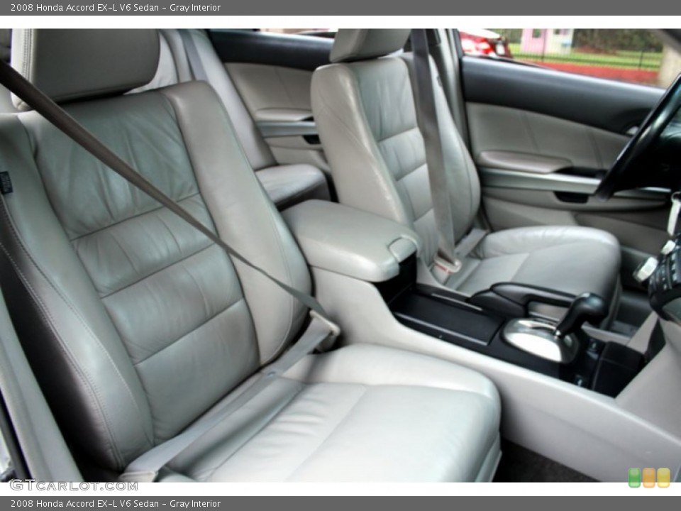 Gray Interior Front Seat for the 2008 Honda Accord EX-L V6 Sedan #76316147