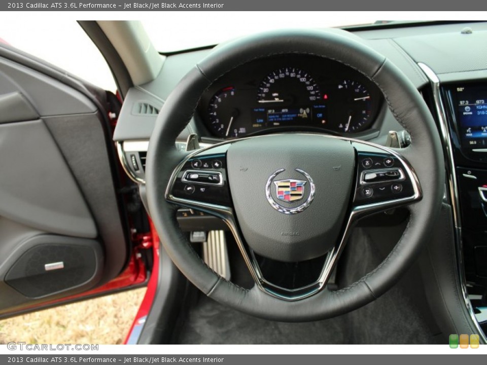 Jet Black/Jet Black Accents Interior Steering Wheel for the 2013 Cadillac ATS 3.6L Performance #76316375