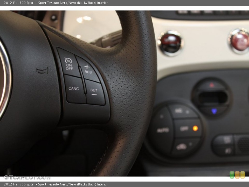 Sport Tessuto Nero/Nero (Black/Black) Interior Controls for the 2012 Fiat 500 Sport #76317215