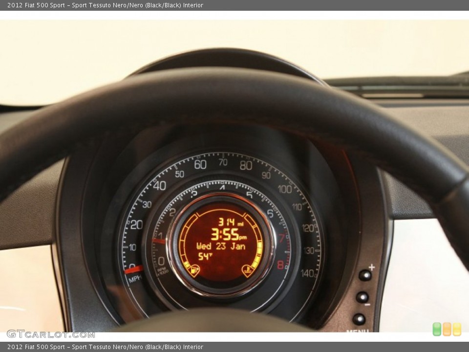 Sport Tessuto Nero/Nero (Black/Black) Interior Gauges for the 2012 Fiat 500 Sport #76317236
