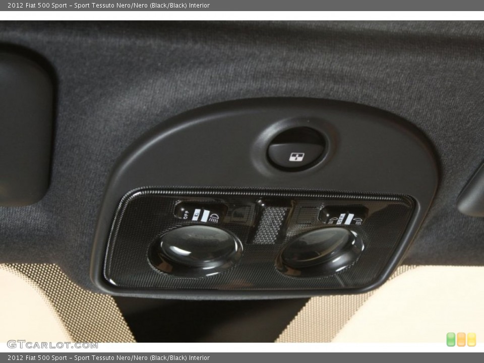 Sport Tessuto Nero/Nero (Black/Black) Interior Controls for the 2012 Fiat 500 Sport #76317296