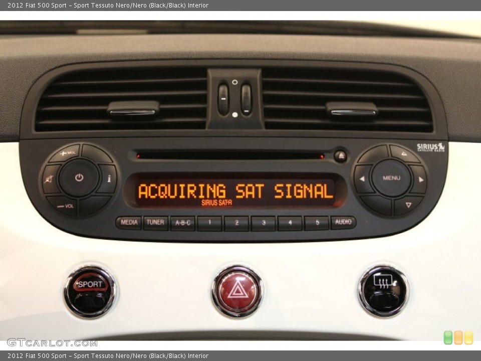 Sport Tessuto Nero/Nero (Black/Black) Interior Audio System for the 2012 Fiat 500 Sport #76317308