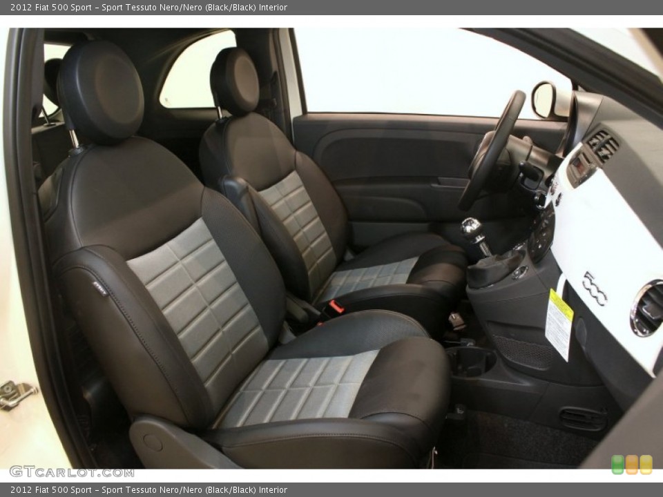 Sport Tessuto Nero/Nero (Black/Black) Interior Front Seat for the 2012 Fiat 500 Sport #76317421