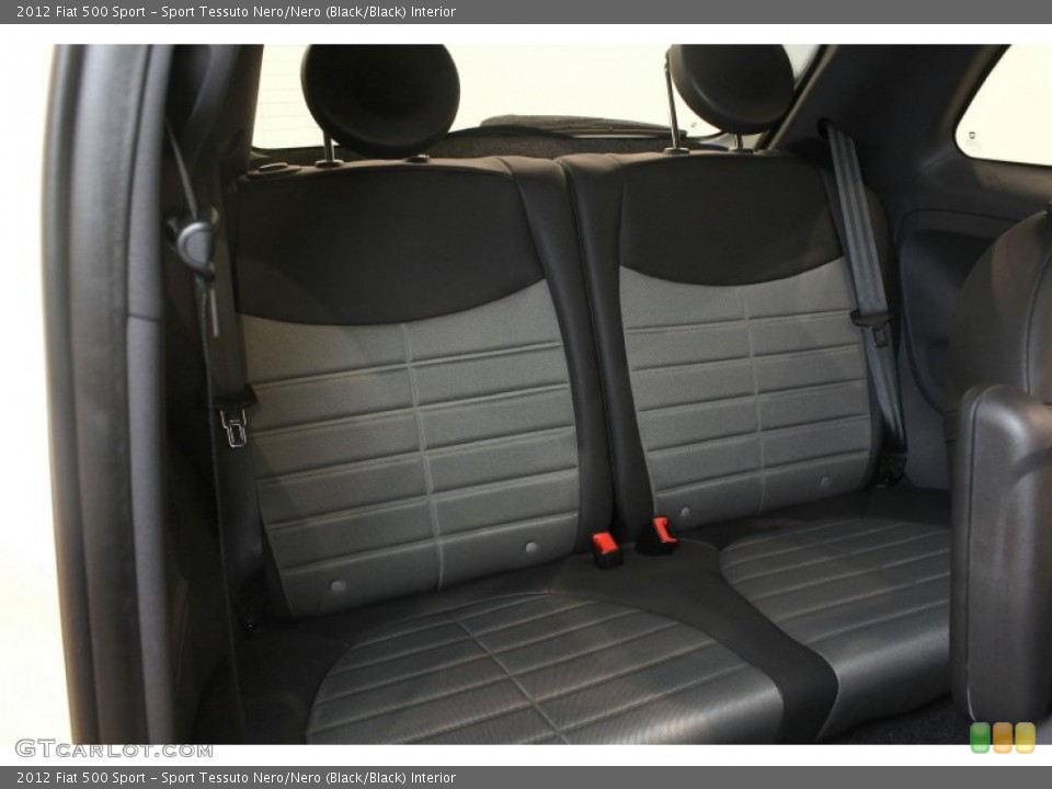 Sport Tessuto Nero/Nero (Black/Black) Interior Rear Seat for the 2012 Fiat 500 Sport #76317442