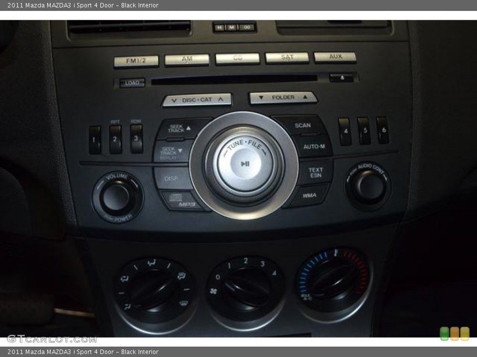 Black Interior Controls for the 2011 Mazda MAZDA3 i Sport 4 Door #76317449