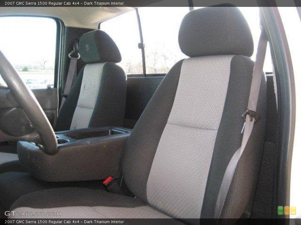 Dark Titanium Interior Front Seat for the 2007 GMC Sierra 1500 Regular Cab 4x4 #76318111