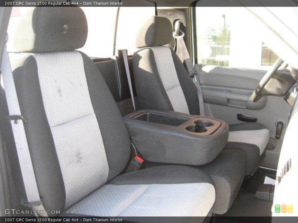 Dark Titanium Interior Front Seat for the 2007 GMC Sierra 1500 Regular Cab 4x4 #76318128